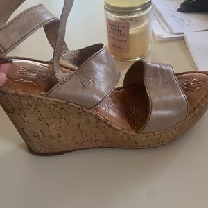 Born wedges, lovingly used, neutral color